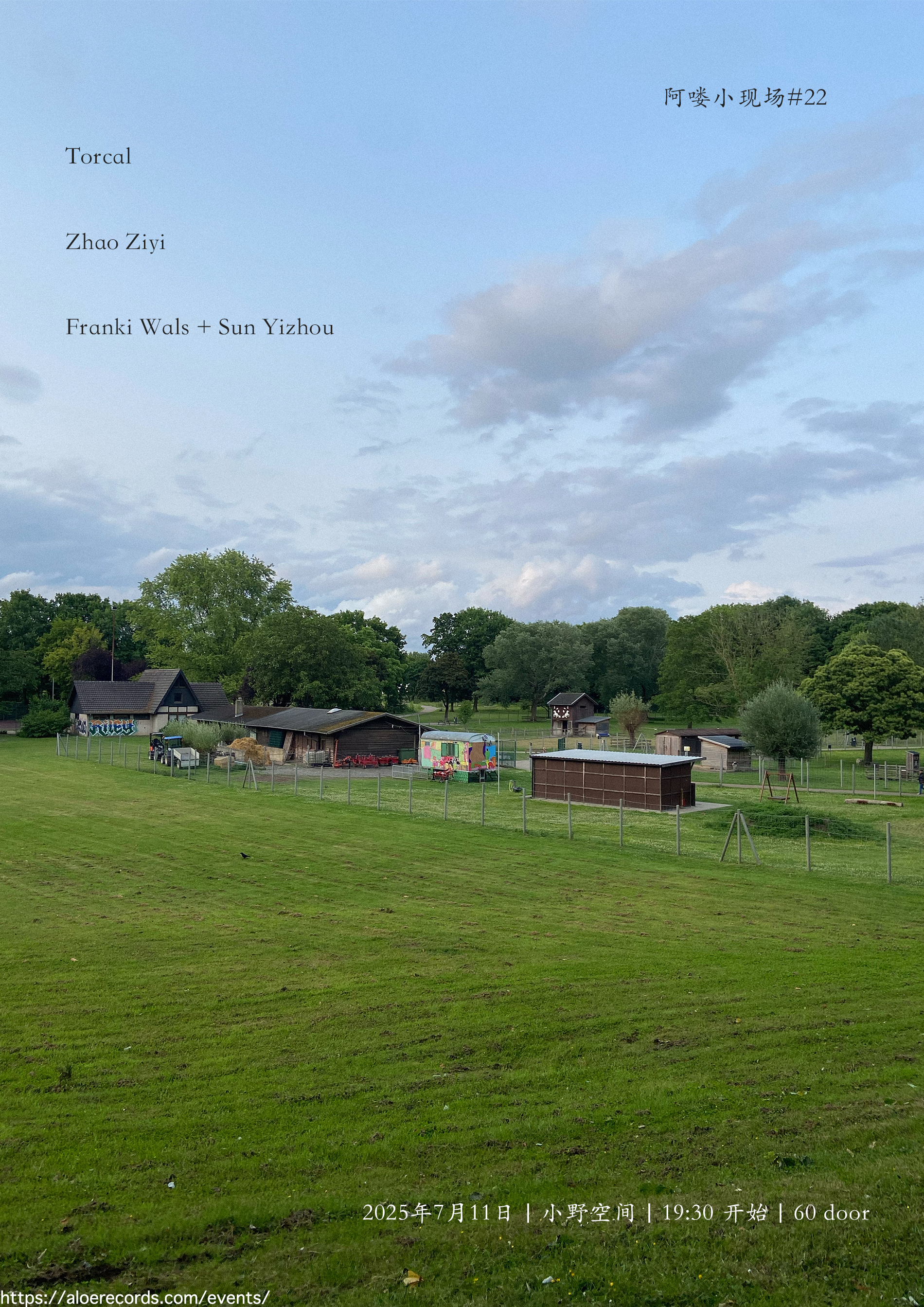 the poster for the concert